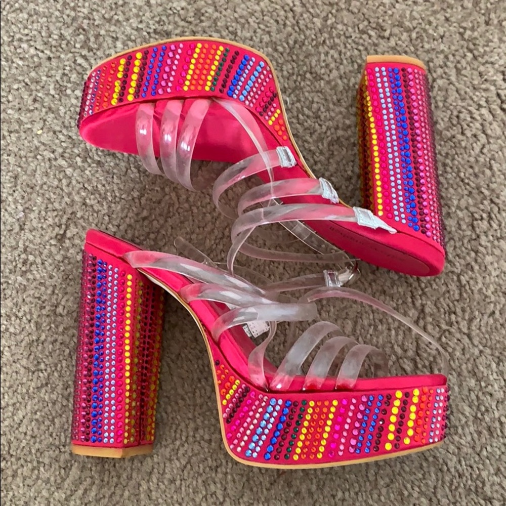 Jeffrey Campbell Rhinestone Platforms